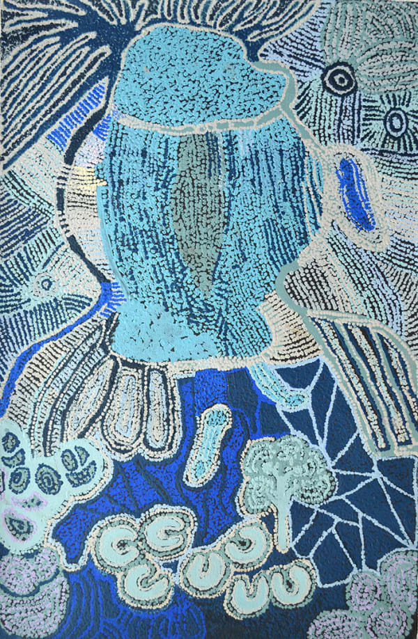 Ruth Fatt Kuru Ala acrylic on linen 100 x 60 cm