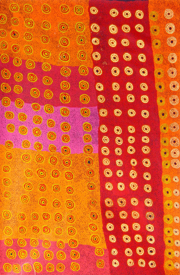 Ginger Wikilyiri Kunamata 2013 acrylic on linen 100 x 150 cm