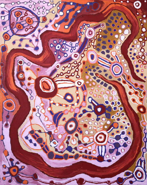 Sharon Adamson Wanampi Tjukurpa, 2020 acrylic on linen 152.5 x 122 cm