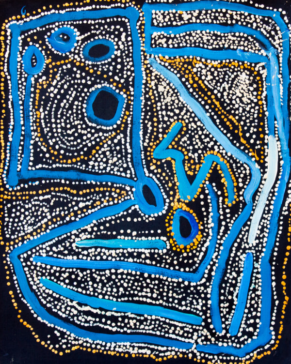 Lawrence Pennington Mitunya acrylic on linen 75 x 60 cm