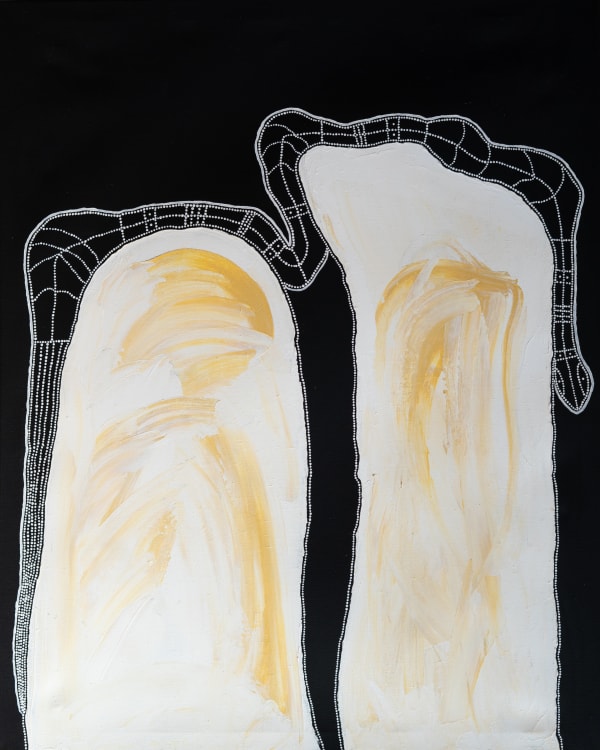 Timo Hogan Lake Baker, 2025 acrylic on linen 137 x 110 cm