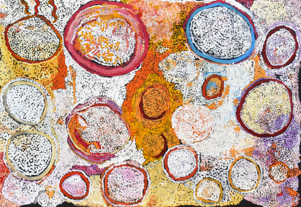 Simon Hogan Lingka, 2023 acrylic on linen 200 x 137 cm