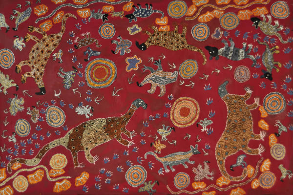 Mary Katatjuku Pan Ngayuku Ngura - My Country acrylic on linen 101.5 x 152 cm