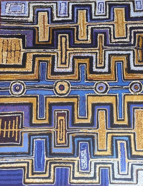 Junior Hector Mitakiki Ngayuku ngura- my country acrylic on linen 152 x 122 cm