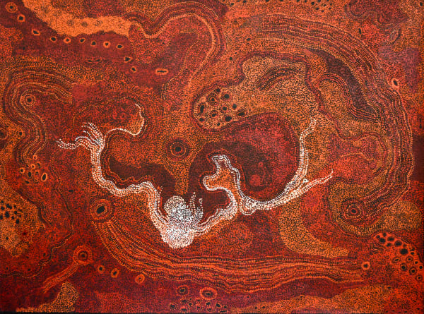 Janie Kulyuru Lewis Ngayuku ngura - My Country, 2020 Acrylic on linen 152 x 198 cm