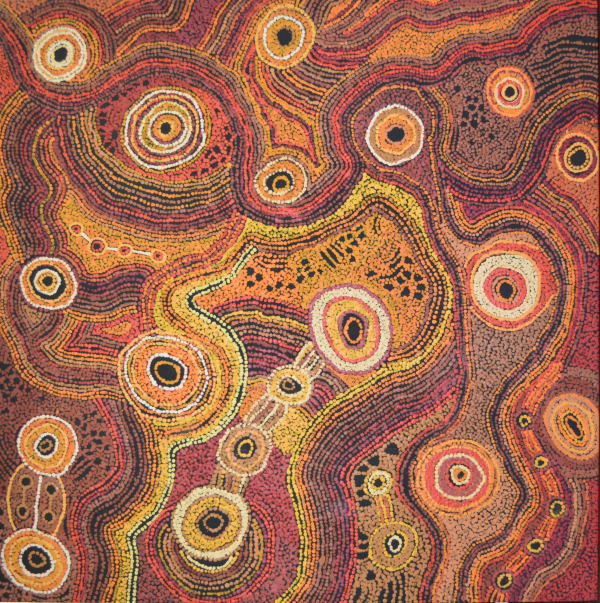 Sandra Ken Seven Sisters acrylic on linen 102 x 102 cm