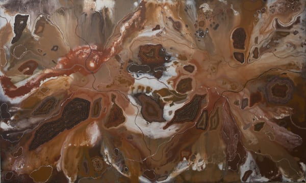 Michelle Lewis Ngayuku mamaku ngura ini Makiri, 2020 acrylic on canvas 90 x 150 cm