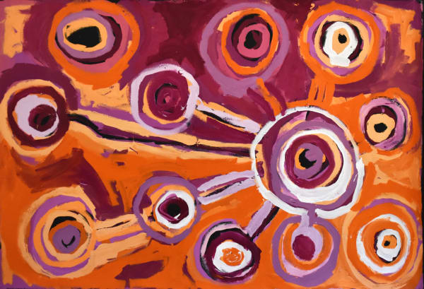 Barbara Mbitjana Moore Ngayuku ngura - My Country, 2019 Arcylic on linen 152.5 x 101.5 cm