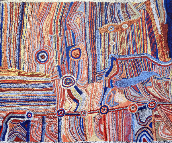 Bernard Tjalkuri Kalaya Tjuta acrylic on canvas 122 x 100 cm