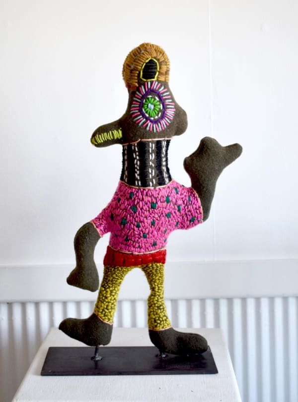 Rhonda Sharpe Lets go this way Creature, 2020 soft sculpture / mixed media 44 x 22 x 8.5 cm