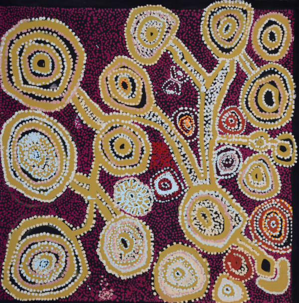 Sharon Adamson Ngayuku Ngura - My Country acrylic on linen 101.5 x 101.5 cm