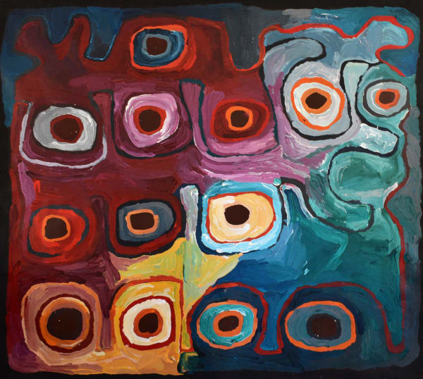 Angkaliya Curtis Cave Hill, 2020 acrylic on linen 179 x 199 cm