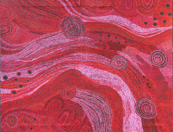 Yatjiki Vicki Cullinan Ngayuku Ngura (My Country), 2021 acrylic on linen 122 x 152 cm