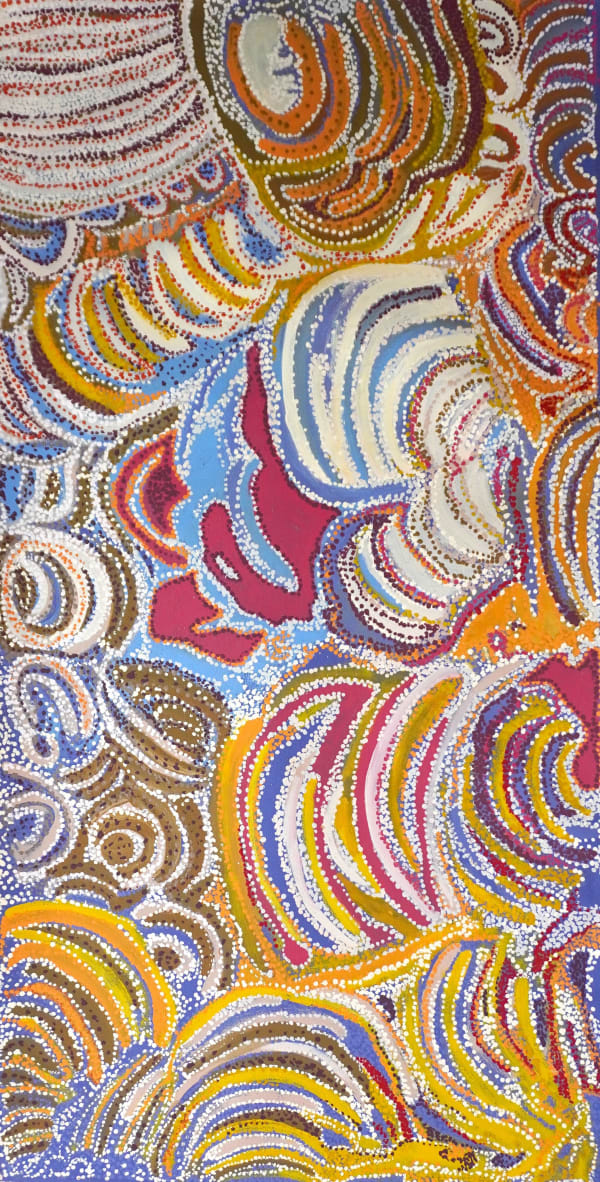 Dianne Ungukalpi Golding, Walu Rockhole Dreaming, Emu Heart, the Boy Who Turned, 2024