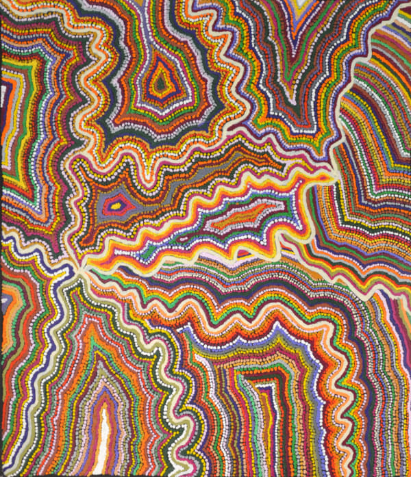 Samuel Miller Ngayuku Ngura acrylic on linen 107 x 91 cm