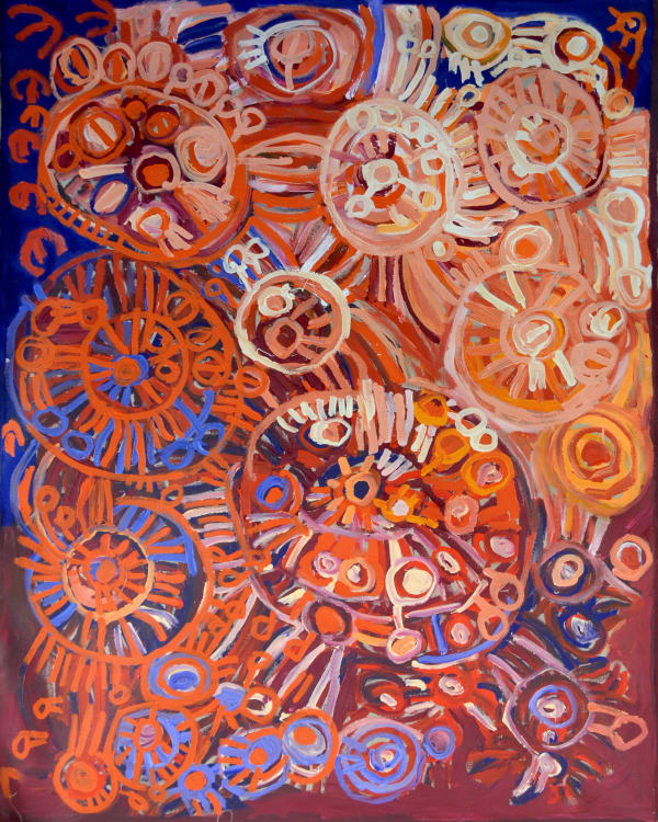Imitjala Curley Ngayuku ngunytjuku ngura acrylic on linen 200 x 153 cm