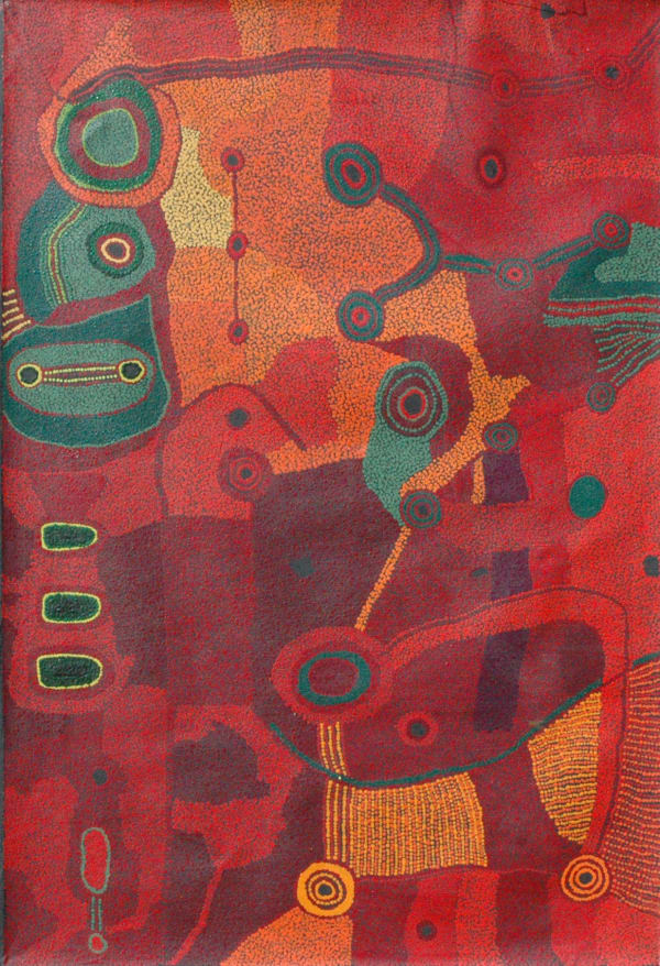 Tjungkara Ken Seven Sisters acrylic on linen 152.5 x 101 cm