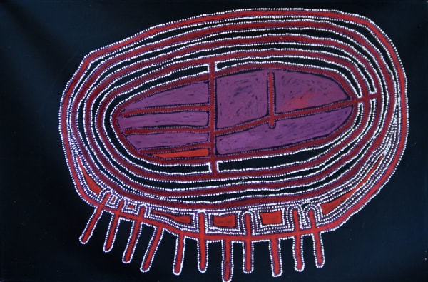 Ian Rictor Tuwan, 2022 acrylic on linen 137 x 90 cm