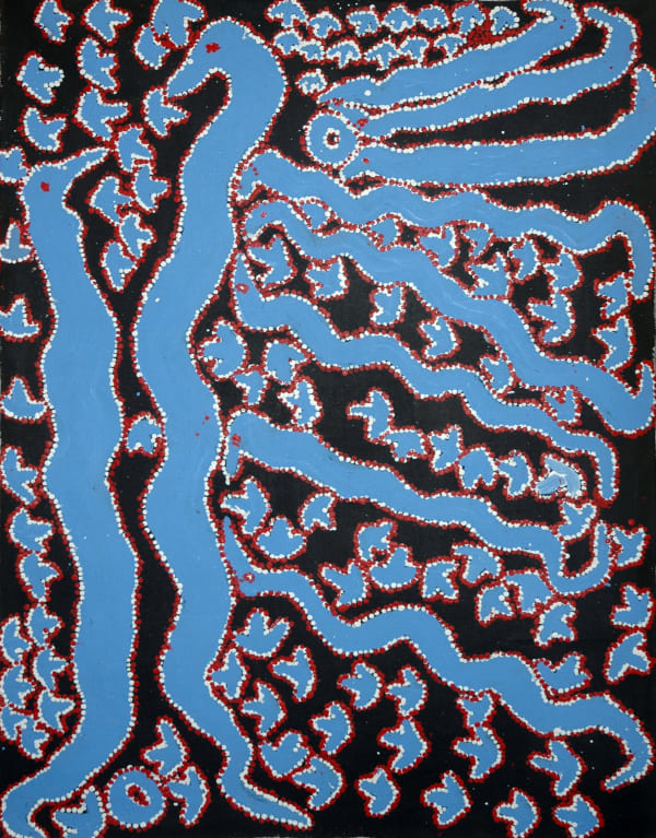 Roy Underwood Mulaya acrylic on linen 100 x 83 cm