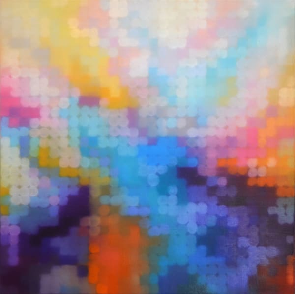 Matthew Johnson Element V Oil paint on Linen 90 x 90 cm