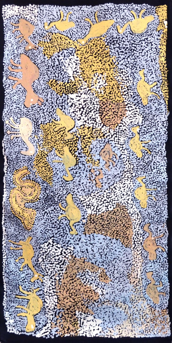 Kathleen Tjapalyi Tjalpiri acrylic on linen 120 x 60 cm