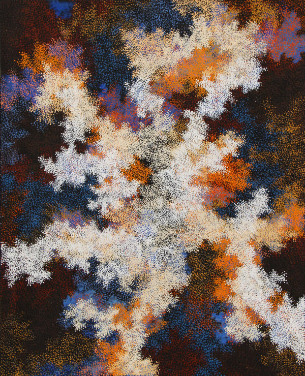 Yatjiki Vicki Cullinan Munga Ilkari (Night Sky), 2020 Acrylic on linen 122 x 152 cm