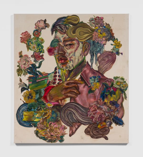 Ken Gun Min, Koreatown man (pink smoking jacket), 2022