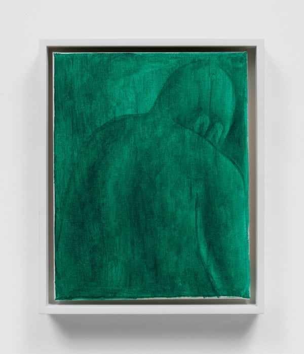 Trenton Doyle Hancock Green Reflection, 2022 Acrylic on canvas 10 x 8 in 25.4 x 20.3 cm