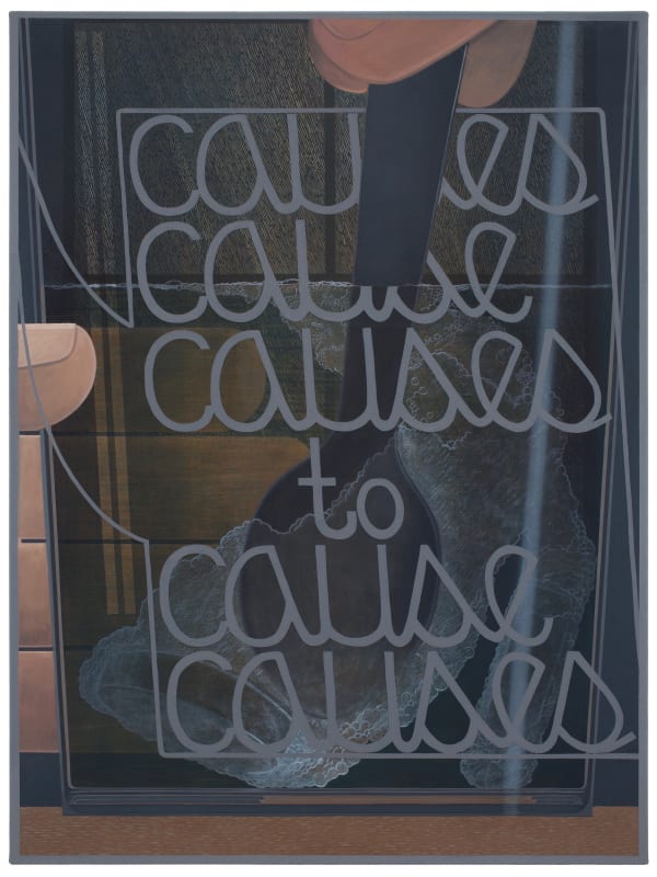 Michael Stamm Causes, 2018 Oil and acrylic on canvas 48 x 36 inches