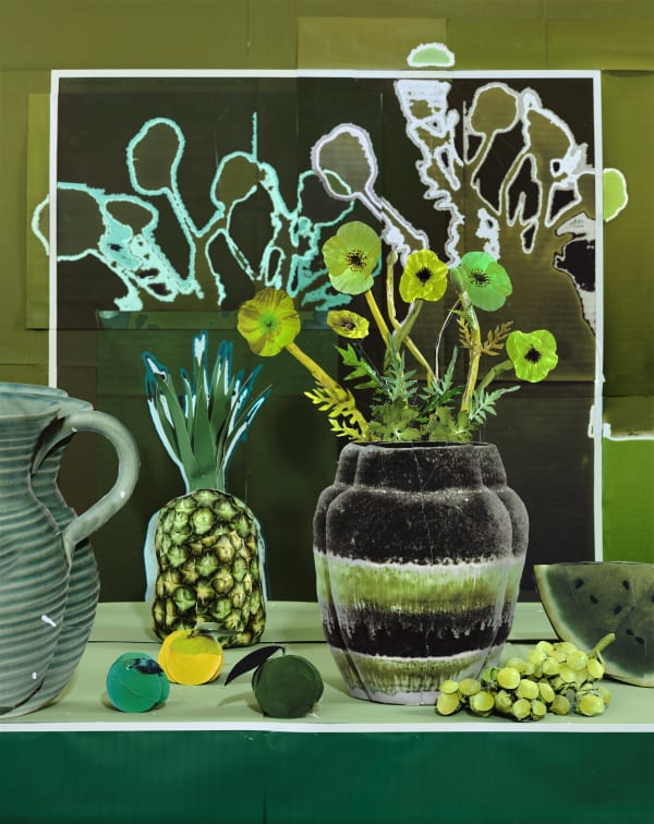 Daniel Gordon, Green Pineapple and Poppies, 2019