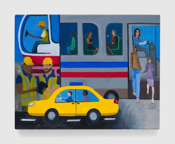 Alex Bradley Cohen Social Construct #1 , 2022 Acrylic on canvas 16 x 20 in 40.6 x 50.8 cm