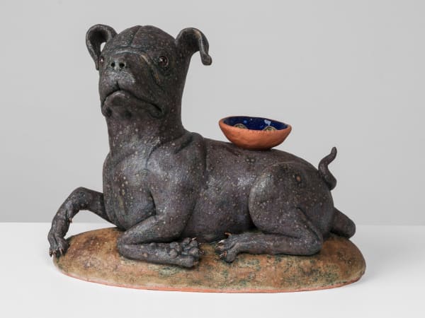 Charles Snowden Soothsayer, 2022 ceramic, glaze 14 x 17 x 9 in 35.6 x 43.2 x 22.9 cm