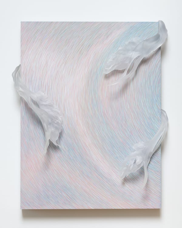 Anastasia Komar Tremella, 2023 Acrylic and glass polymer on board 24 ¼ x 20 x 5 in 61.6 x 50.8 x 12.7 cm