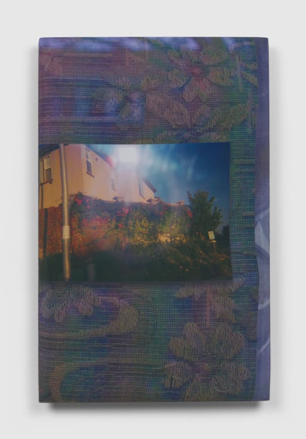 Emma Safir San Jose 2010, Arnhem 2020, 2022 Digital collage printed on silk, neoprene, pine, upholstery foam, silk thread, flashe paint 28 x 18 x 1 1/2 in 71.1 x 45.7 x 3.8 cm