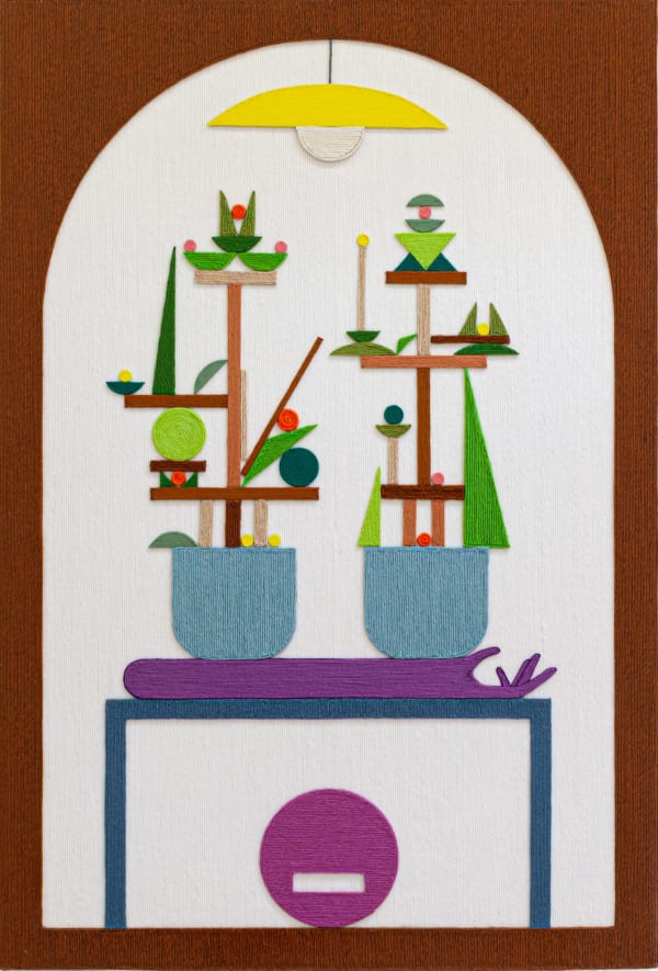 Chris Bogia Archway IV, 2019 Yarn on wood 71 x 48 inches