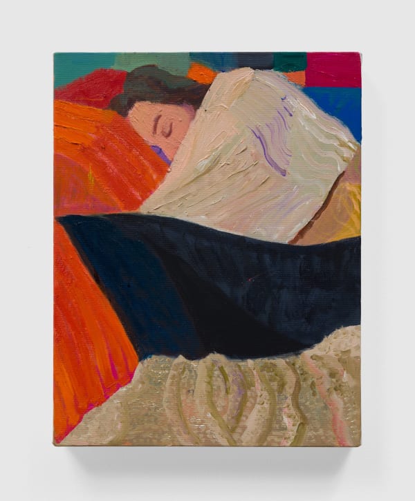 Mikey Yates Apt. 303, 2022 oil, acrylic, and Flashe on canvas 14 x 11 in 35.6 x 27.9 cm