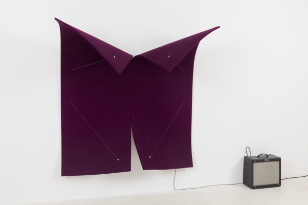Naama Tsabar, Work on Felt (Variation 22) Purple, 2019