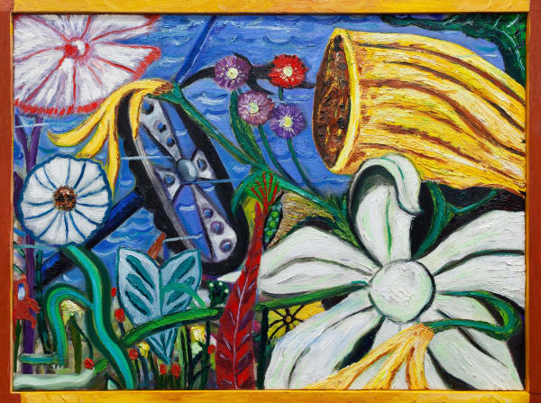 Daniel Gibson El Gulfo, 2020 Oil on canvas, oil on artist frame 24 x 31.75 inches