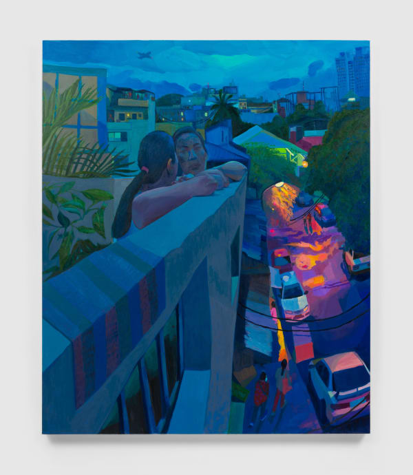 Mikey Yates Aunties, 2022 Oil and oil stick on canvas 72 x 60 in 182.9 x 152.4 cm