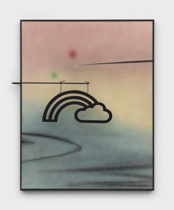Wendy White, Cloud and Rainbow (after Calder), 2021