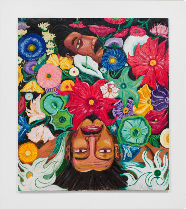 Daniel Gibson Pretending to Be Flowers, 2021 Oil on linen 73 x 64 in