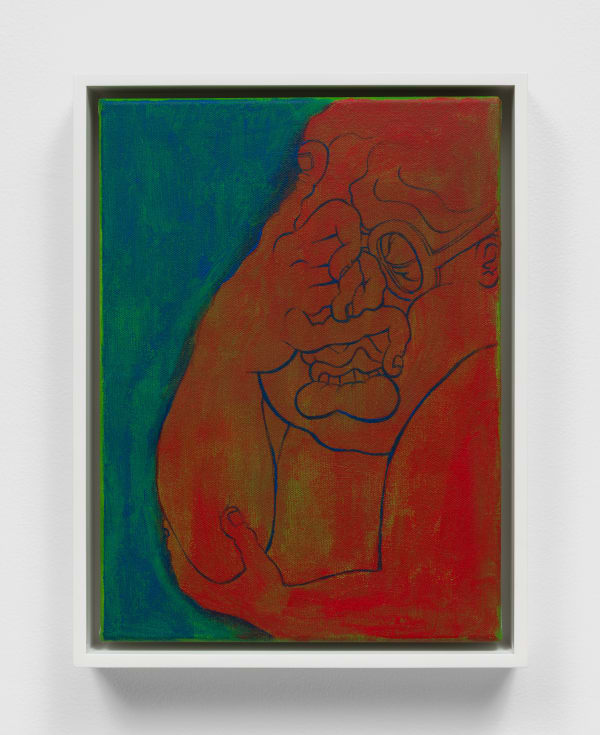 Trenton Doyle Hancock Good Grief, Bad Grief, 2022 Acrylic on canvas 12 x 9 in 30.5 x 22.9 cm