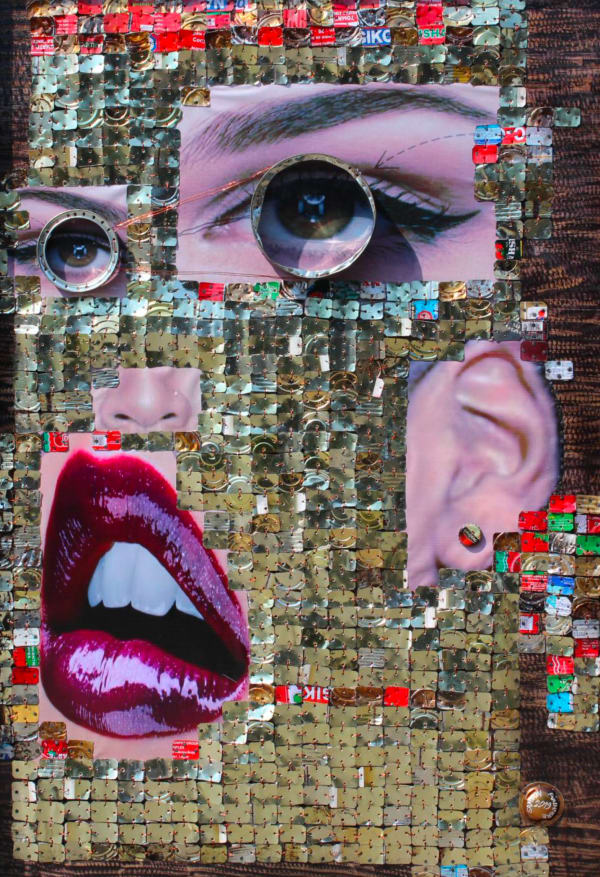 Samson Akinnire, Face II, 2019