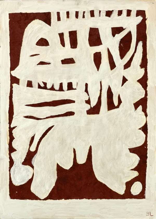 Emma Larsson, Shadows on a Red Wall, 2022