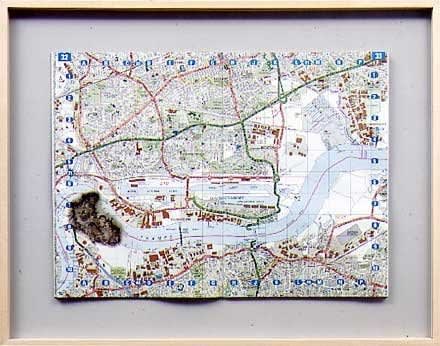 Cornelia Parker, Meteorite Lands on the Millenium Dome, 1998