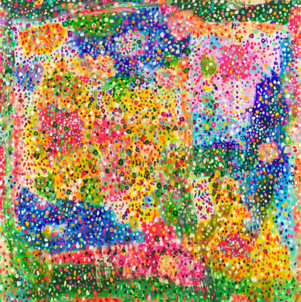 Gianluca Patti My Eyes Are Full #3, 2025 Acrylic and resin on panel 150 x 150 cm