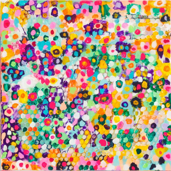 Gianluca Patti My Eyes Are Full #18, 2025 Acrylic and resin on panel 40 x 40 cm