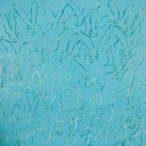 Hunt Slonem, Aqua Diamond, 2018