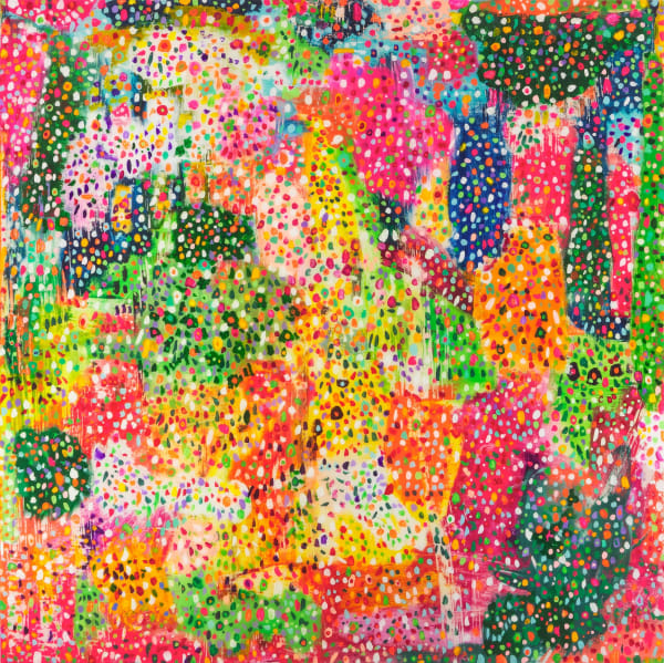 Gianluca Patti My Eyes Are Full #5, 2025 Acrylic and resin on panel 150 x 150 cm