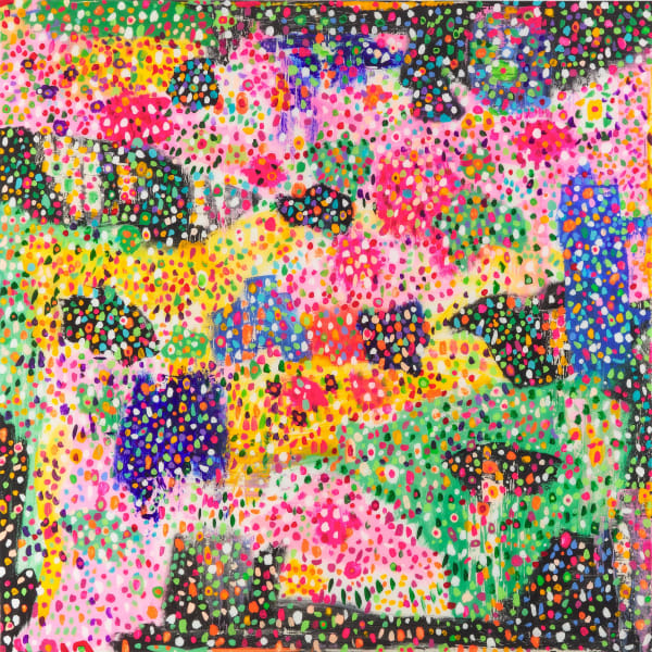 Gianluca Patti My Eyes Are Full #8, 2025 Acrylic and resin on panel 125 x 125 cm